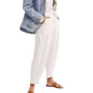 Free People Barcelona Oversized Cargo Balloon Pant New With Partial Tag Sz 10